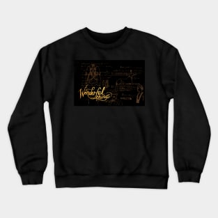 Wonderful Things - King Tut & Howard Carter (DARK) Mask Crewneck Sweatshirt